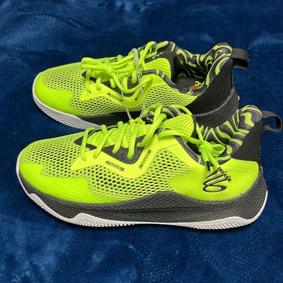 Under Armour UA Steph Curry Hovr Splash 3 3022891-300 Flow green men’s size 8NEW - Picture 5 of 11